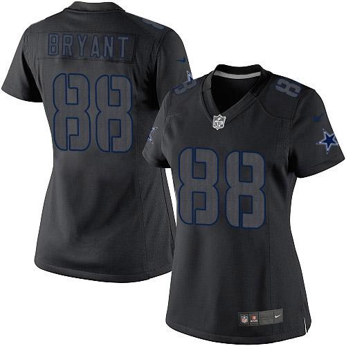 Women's Elite Dez Bryant Nike Jersey Black - #88 Impact NFL Dallas Cowboys